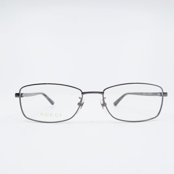 Gucci GG0063OJ 002 57mm Gunmetal/Havana Temples, New Men's Eyeglasses Frames. - Picture 2 of 9